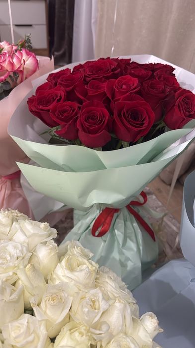 201 белый роза свежий