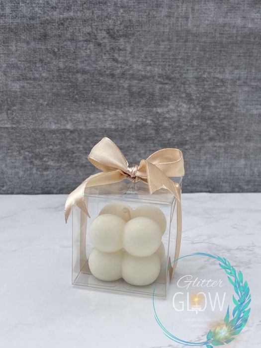 Lumanare Bubble (marturii, cadou) orice culoare, ambalaj personalizat