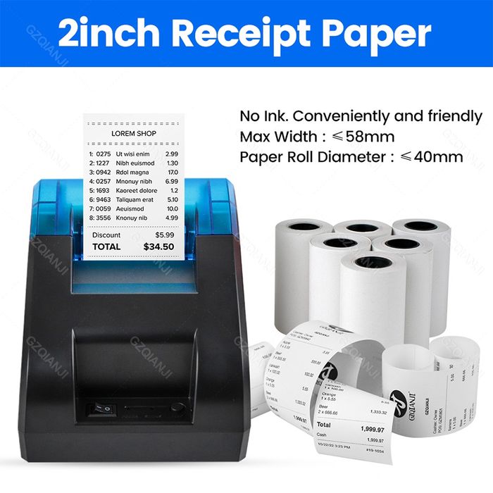 Imprimantă termică etichete POS-5890K, usb + Bluetooth