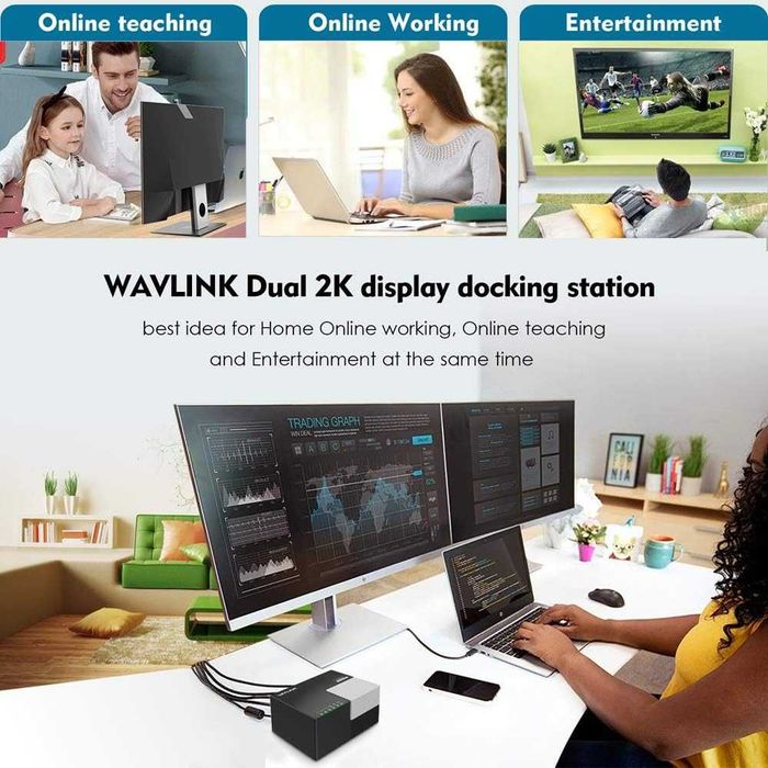 WL-UG39DK3 USB 3.0 Stație de andocare universală Wavlink Sigilat !