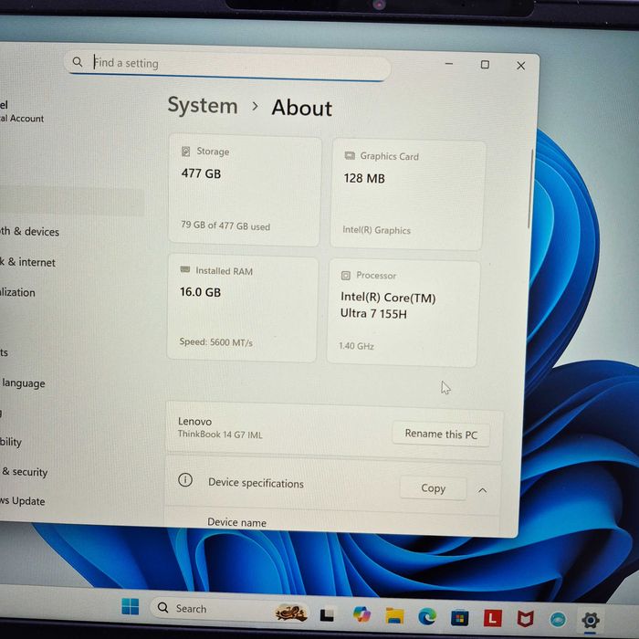 Laptop Lenovo ThinkBook 14 Ultra 7 155H 16GB 512GB SSD ZeusAmanetMilit