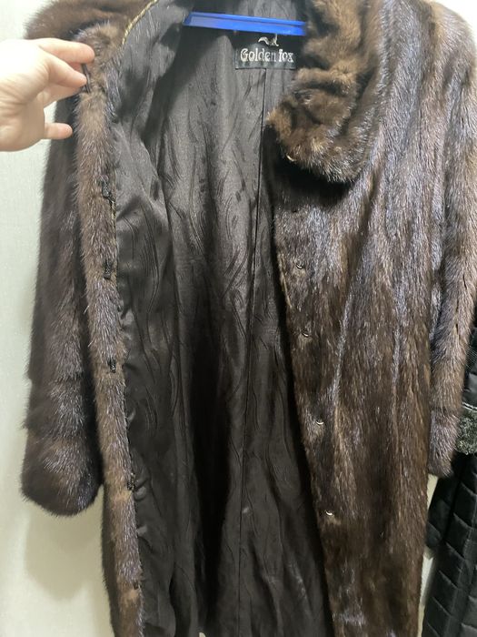 Норковая шуба, цельная