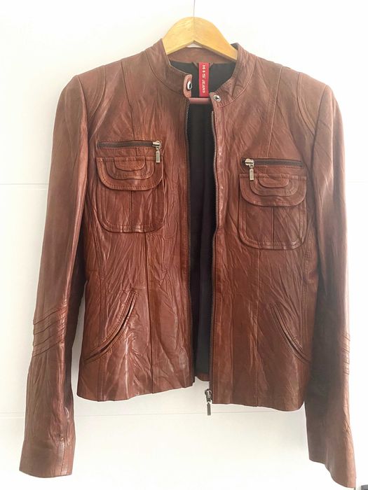 Дамско кожено яке H-I-S JEANS естествена кожа