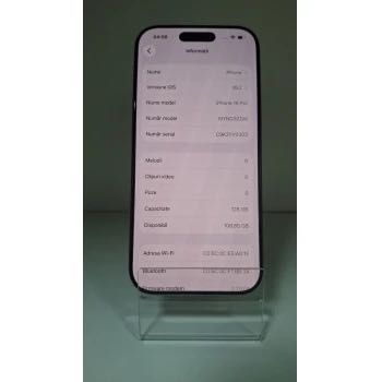 Telefon Apple iPhone 16 Pro 128 GB Natural Titanium, Cod 120277