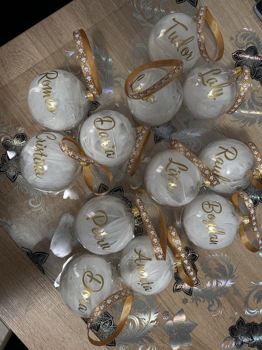 Glob de sticla personalizat 8cm