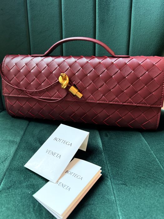 Бордо чанта Bottega Veneta
