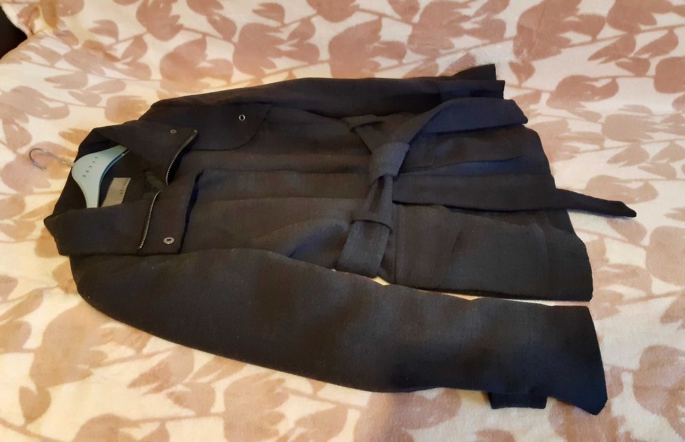 Palton gri ZARA Basic, 36