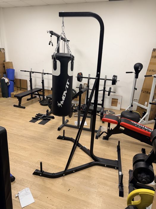 Pachet sala pt acasa, banca piept, Pliabila+bara haltera+gantere noi