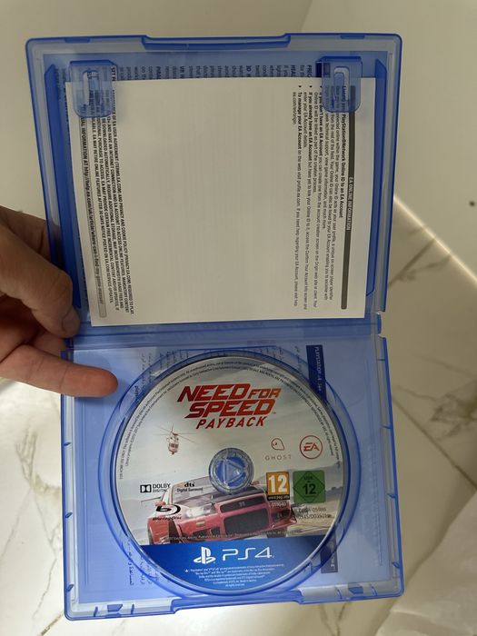 PS4 ойын дискілері NFS Payback + Minecraft