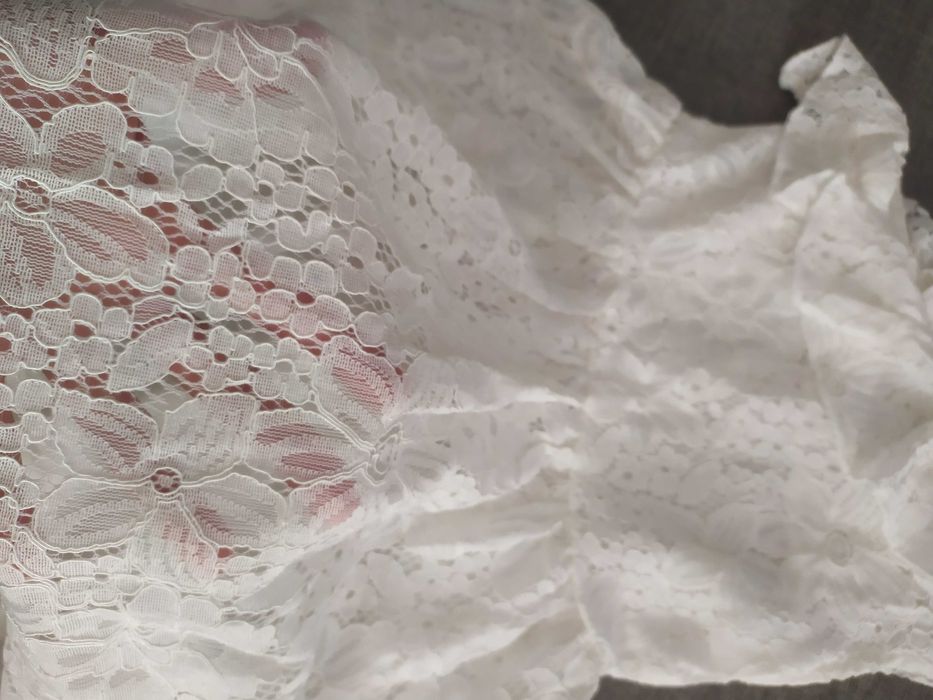 Нова бяла детска официална рокля