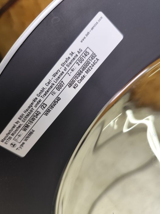 Masina de spalat Bosch de 9 kg