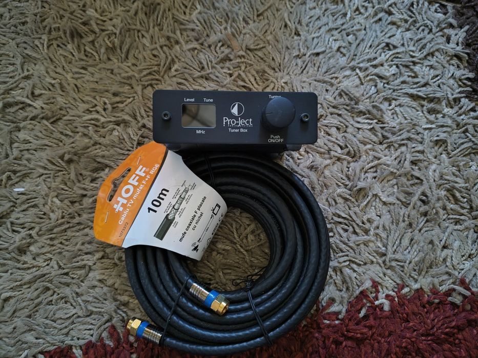 Sistem Audio Hi-Fi Complet: Tuner Pro-Ject Box + Antenă Dipol Profesională + Accesorii