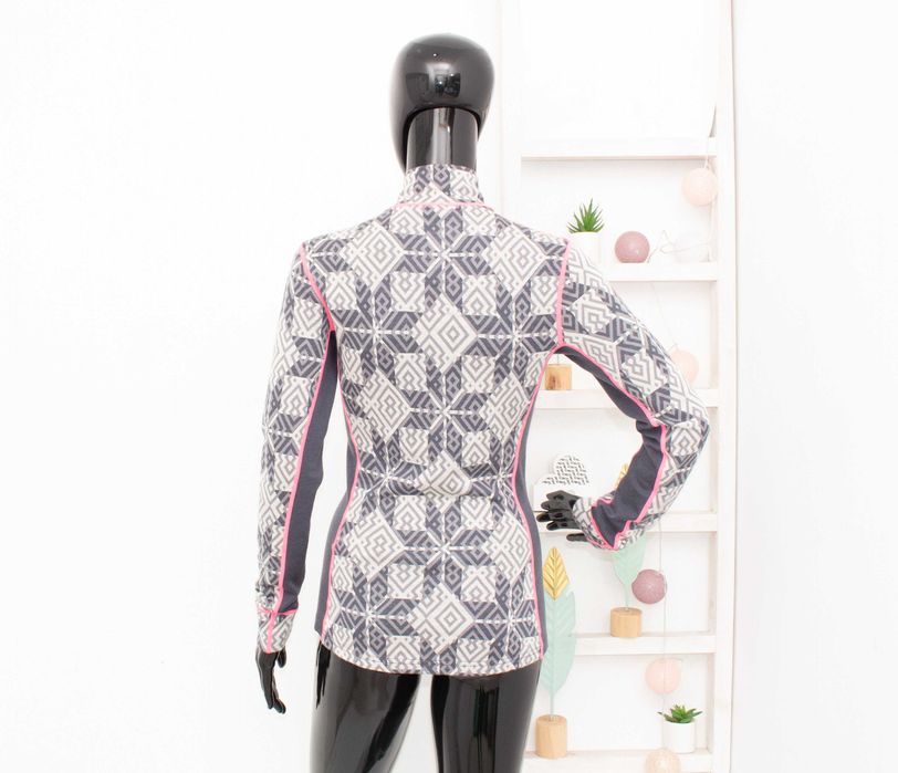 Kari Traa дамска мерино блуза с цип термо бельо 100% мериносна вълна M