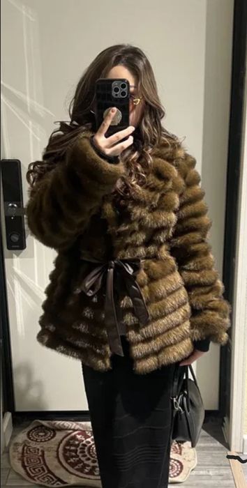 Шуба эко женская