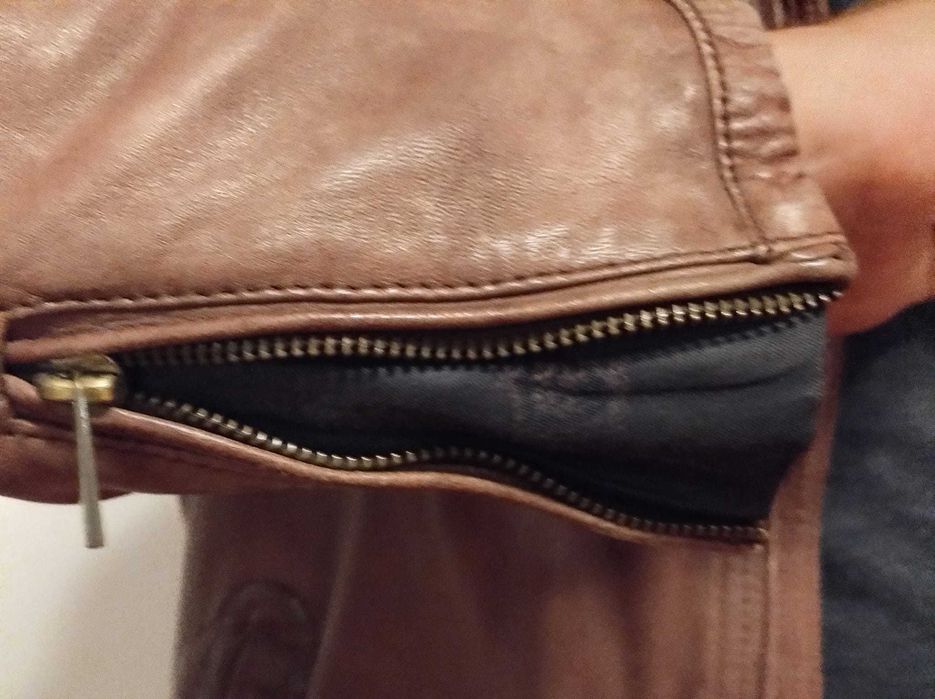 Jacketa piele Massimo Dutti toamna - primavara
