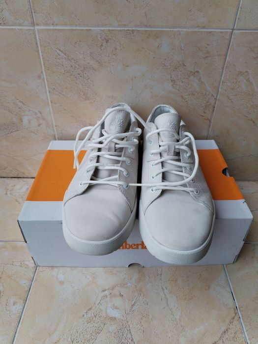 timberland Maple Grove Trainer for Men in White - мъжки кожени кецове