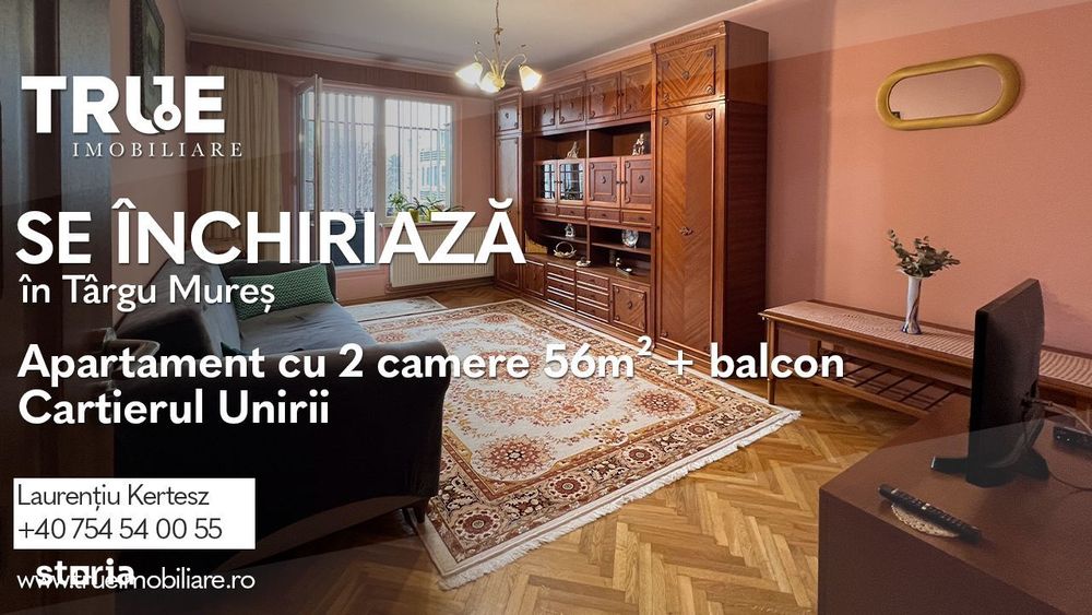 Ap. cu 2 camere de închiriat – Cartier Unirii, Târgu Mureș