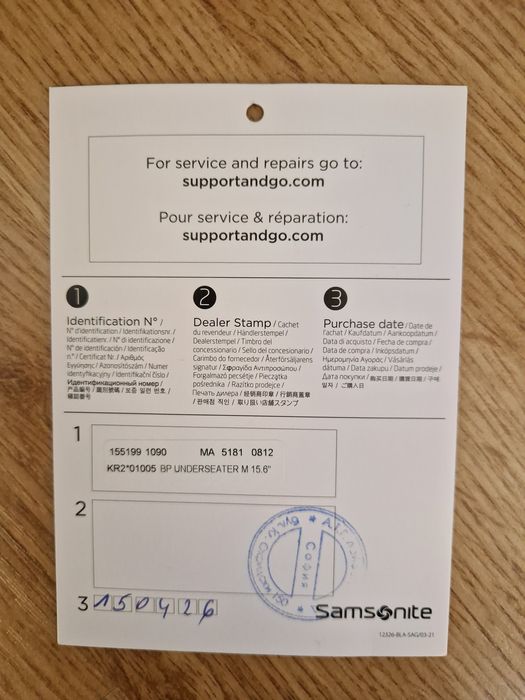 Раница samsonite