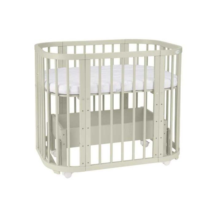 Кошара за Бебе, Детско Легло Смарт 5в1 и Матрак - Цвят Olive