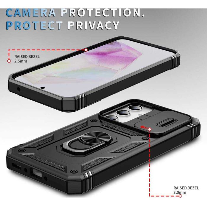 Husa antisoc + Folie SAMSUNG Galaxy A56 A53 A54 A55 A36 5G S21 FE S24