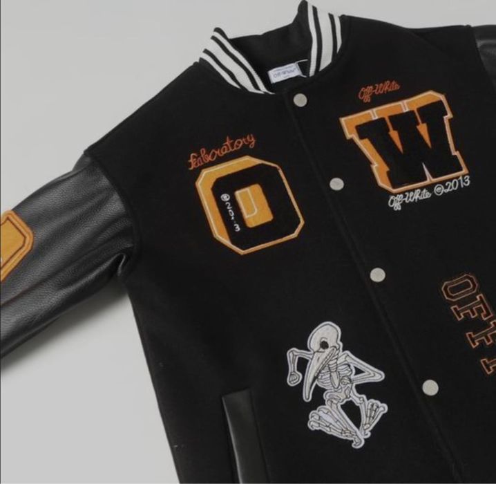 Off-White Varsity Jacket Calitate Premium