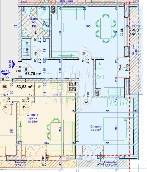 Продава се Двустаен апартамент в Варна, Възраждане 1 - 84 кв.м за 1643 €/кв.м - Снимка #1