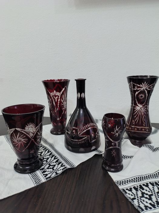 vaze + decantor cu dop