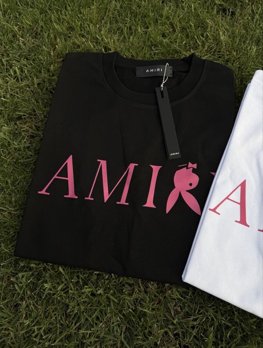 Tricouri Amiri Alb-Negru •PREMIUM