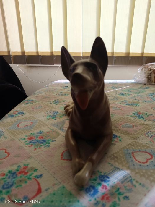 Керамично куче за декорация