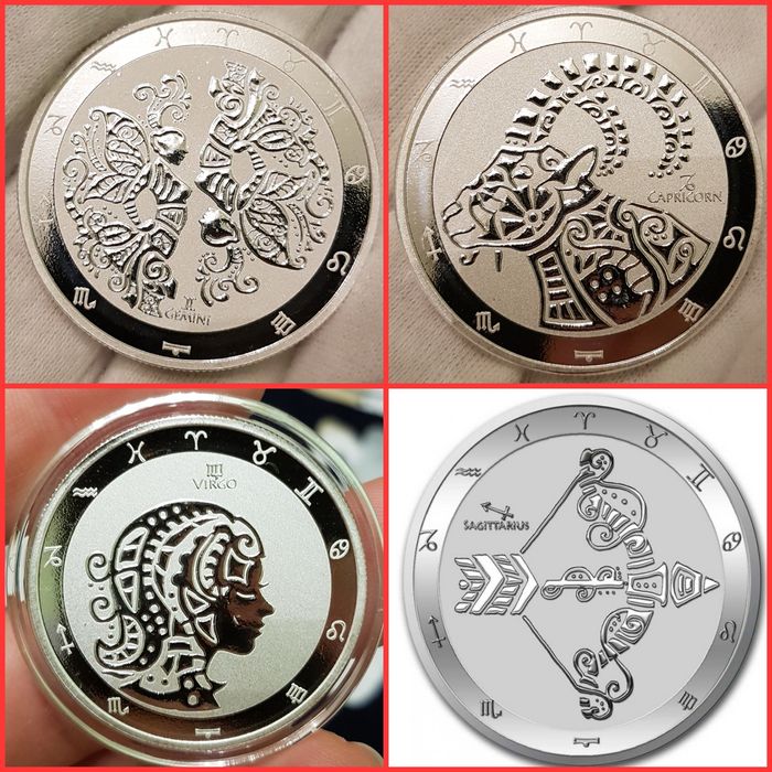 Zodiac Music Legends Bhutan ACDC monede lingou argint 999