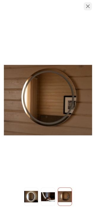 круглое LED-зеркало для вашего дома