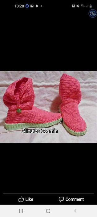 Papuci crosetati manual 2