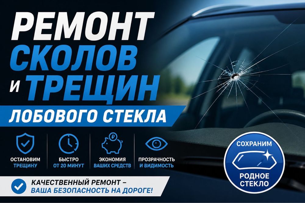 Ремонт автостекол // ремонт трещин // ремонт сколов