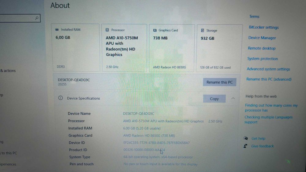 Стар Лаптоп Леново lenovo g50 !!БЕЗ ХАРД ДИСКА!! ПРОБЛЕМ С ПАНТИТЕ