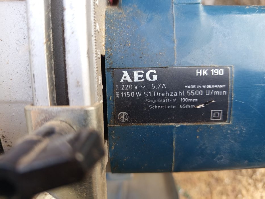 Fierăstrău circular de mina AEG