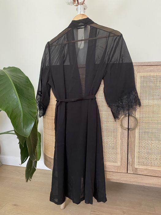 Halat negru Reserved, semitransparent, XS/S