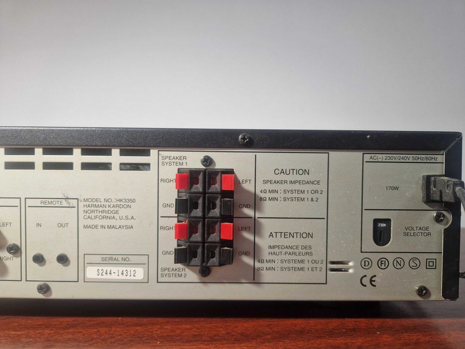 Harman Kardon HK3350 Receiver Stereo | Sunet cald Hi-Fi | Solid
