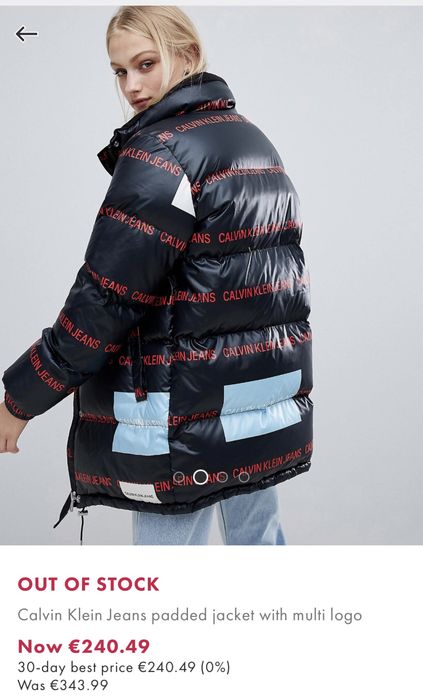 Geaca de iarna unisex CALVIN KLEIN Multi Logo masura M