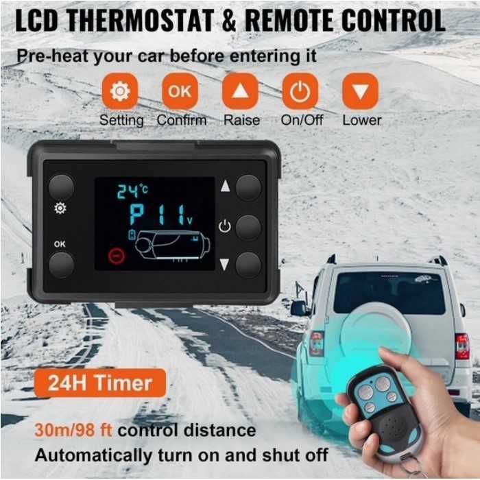 Дизелова печка Automat – преносима суха печка 8kW, 12V-24 и 220V