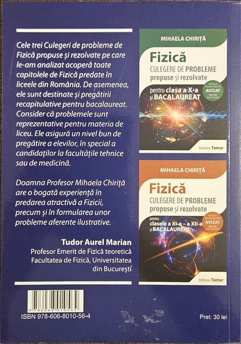 Fizica-Culegere de probleme  propuse si rezolvate clasa a IX-a si Bacalaureat