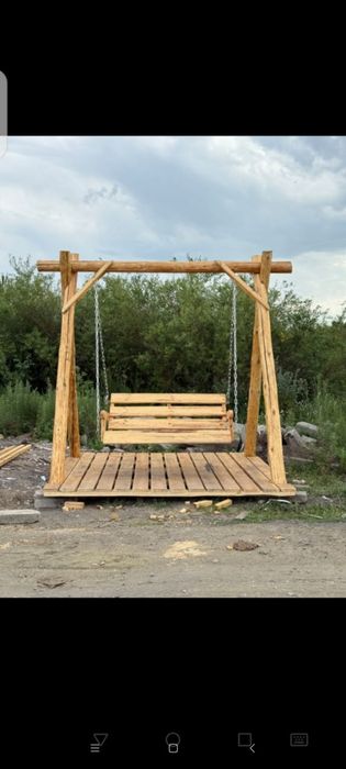 Беседки, качели, туалеты