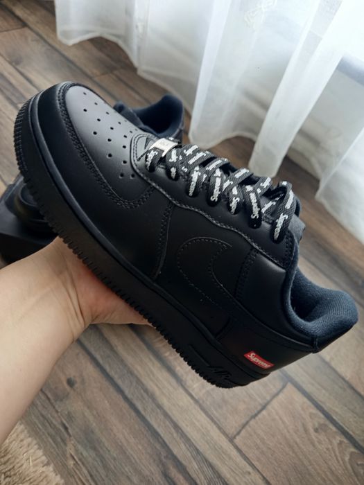 Nike Air Force 1 x Supreme Black - Mărimea 38 - Nou în Cutie