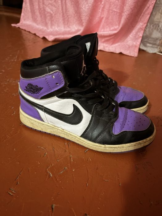 Кросовки черно-фиол