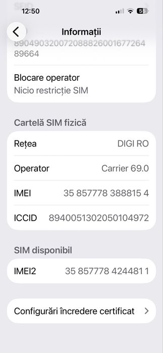 Iphone 15 Plus impecabil