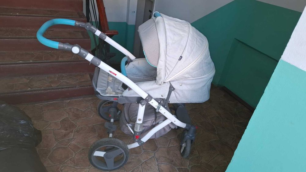 Бебешка количка ADAMEX Vicco Grey 2 в 1