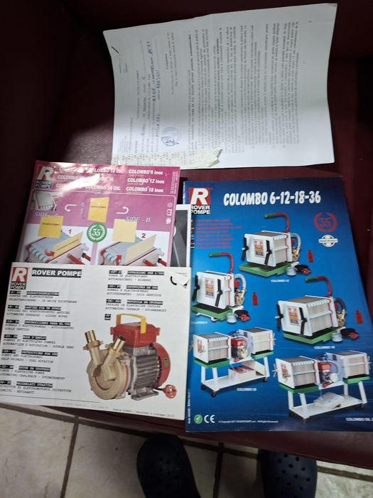 Pompa de filtrat vin