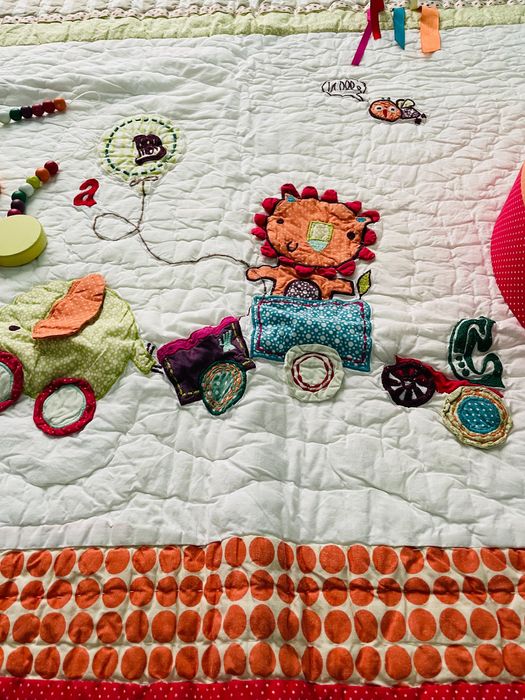 Комплект Mamas&Papas- одеало, връзки за пердета и лампа