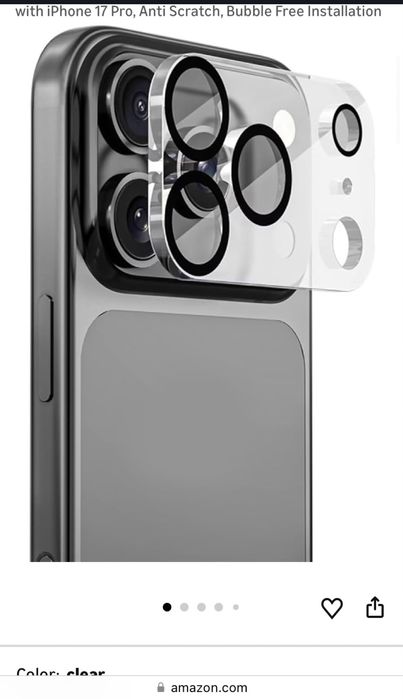 Iphone 17 pro uchun camera steklo 9h