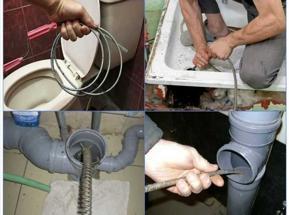 Прочистка канализации Засор труб Промывка Туалет, Раковина, Унитаз24/7