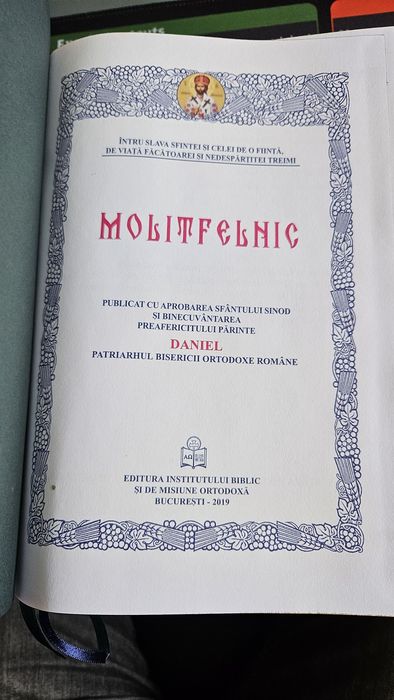 Molitfelnic Legat în piele rosie